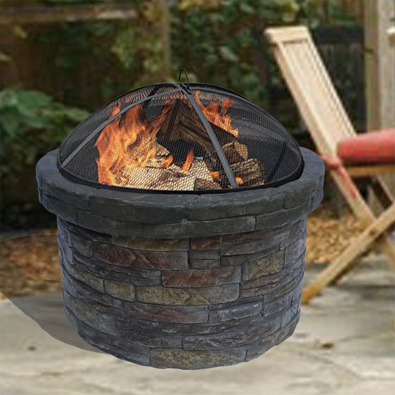 Peaktop Stone Charcoal Fire Pit & Reviews Wayfair